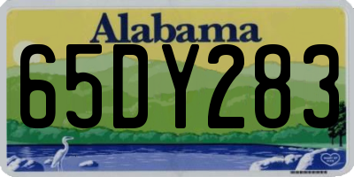 AL license plate 65DY283