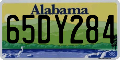 AL license plate 65DY284