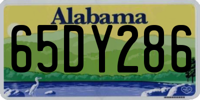 AL license plate 65DY286