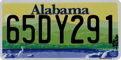 AL license plate 65DY291
