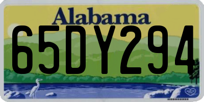 AL license plate 65DY294