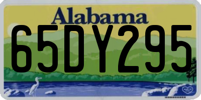 AL license plate 65DY295