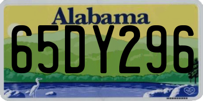 AL license plate 65DY296