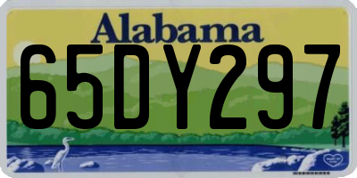 AL license plate 65DY297