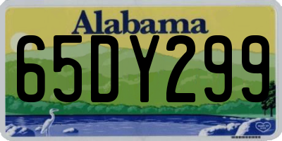 AL license plate 65DY299