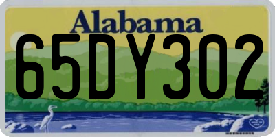 AL license plate 65DY302