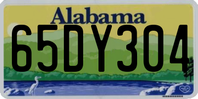 AL license plate 65DY304