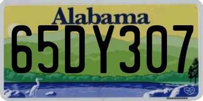 AL license plate 65DY307
