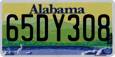 AL license plate 65DY308
