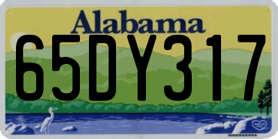 AL license plate 65DY317