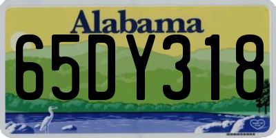 AL license plate 65DY318