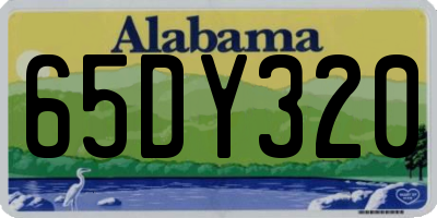 AL license plate 65DY320