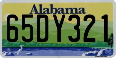 AL license plate 65DY321