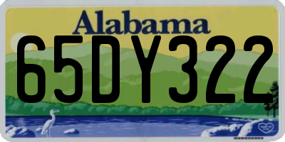 AL license plate 65DY322
