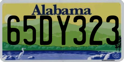 AL license plate 65DY323
