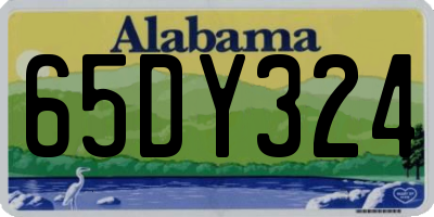 AL license plate 65DY324