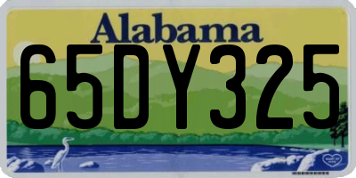 AL license plate 65DY325