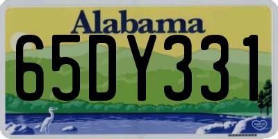 AL license plate 65DY331