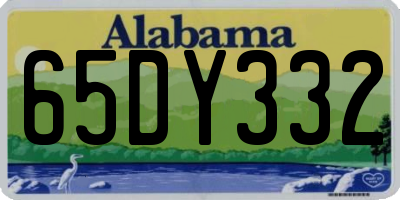 AL license plate 65DY332