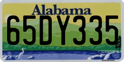AL license plate 65DY335