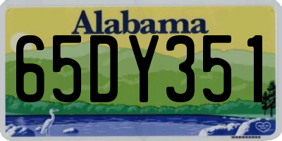 AL license plate 65DY351