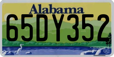AL license plate 65DY352