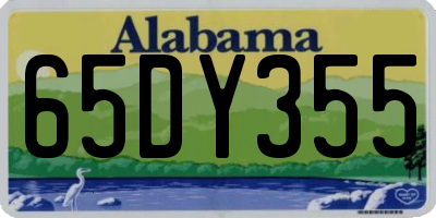 AL license plate 65DY355