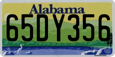 AL license plate 65DY356