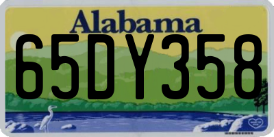 AL license plate 65DY358