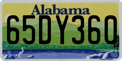 AL license plate 65DY360