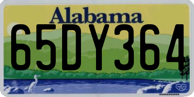 AL license plate 65DY364