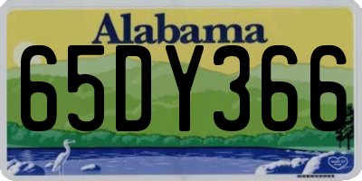 AL license plate 65DY366