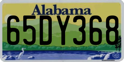 AL license plate 65DY368