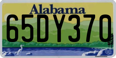 AL license plate 65DY370