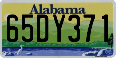 AL license plate 65DY371