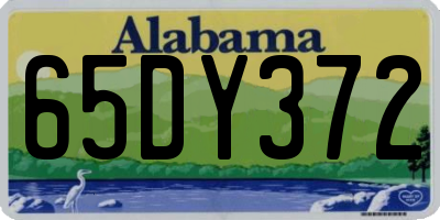 AL license plate 65DY372
