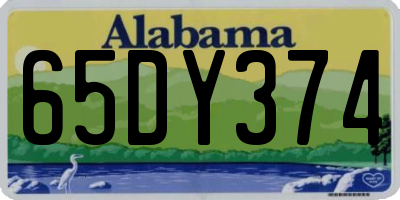 AL license plate 65DY374
