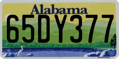 AL license plate 65DY377