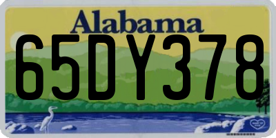 AL license plate 65DY378