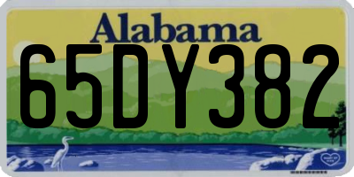 AL license plate 65DY382