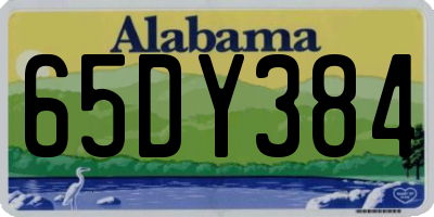AL license plate 65DY384