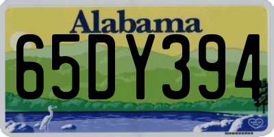 AL license plate 65DY394