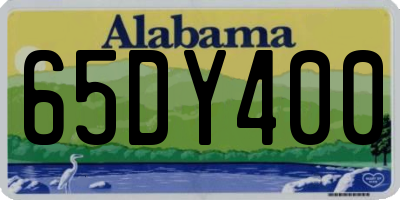 AL license plate 65DY400
