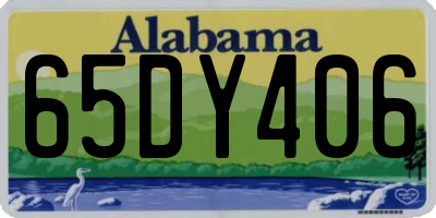 AL license plate 65DY406