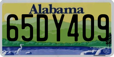 AL license plate 65DY409