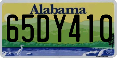 AL license plate 65DY410