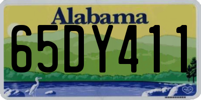 AL license plate 65DY411