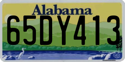 AL license plate 65DY413