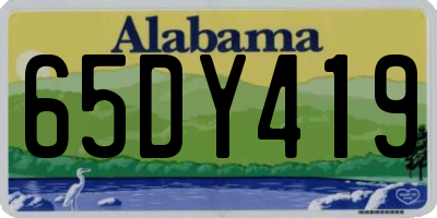 AL license plate 65DY419