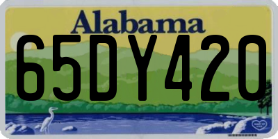 AL license plate 65DY420
